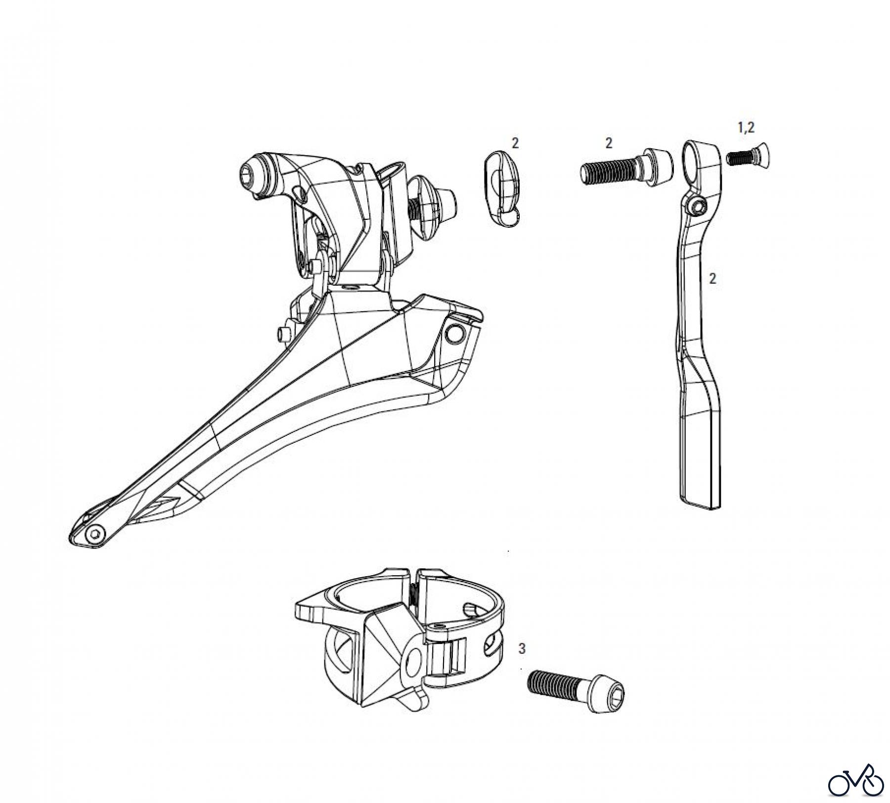  Sram Sram SRAM RED 2012- FRONT DERAILLEUR / CHAINSPOTTER