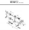 Shimano RD Rear Derailleur - Schaltwerk Ersatzteile RD-T661-2841