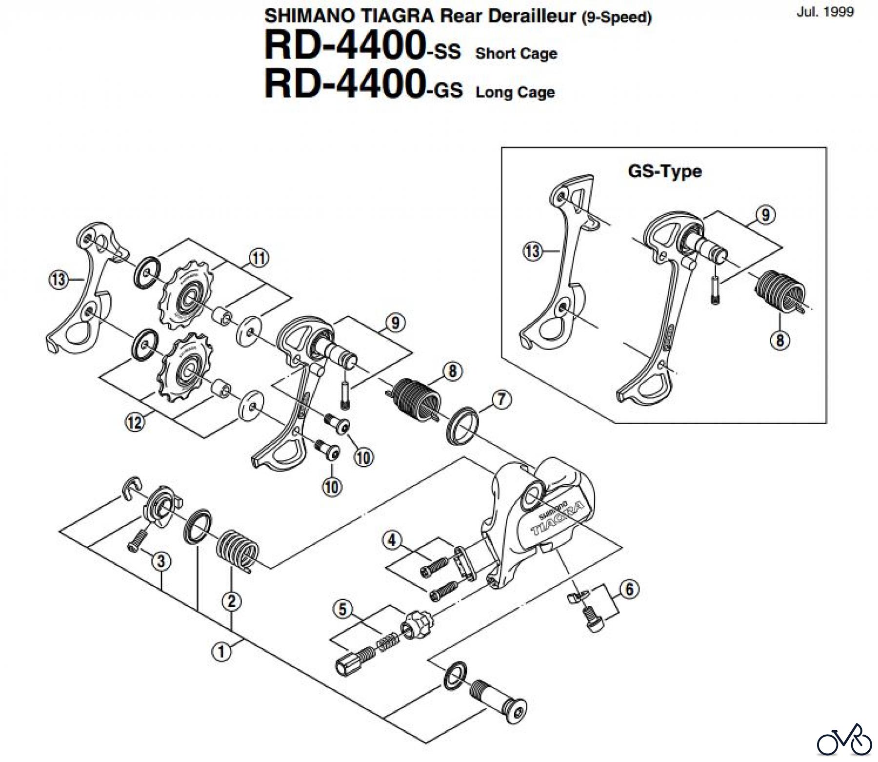Shimano RD Rear Derailleur - Schaltwerk RD_4400