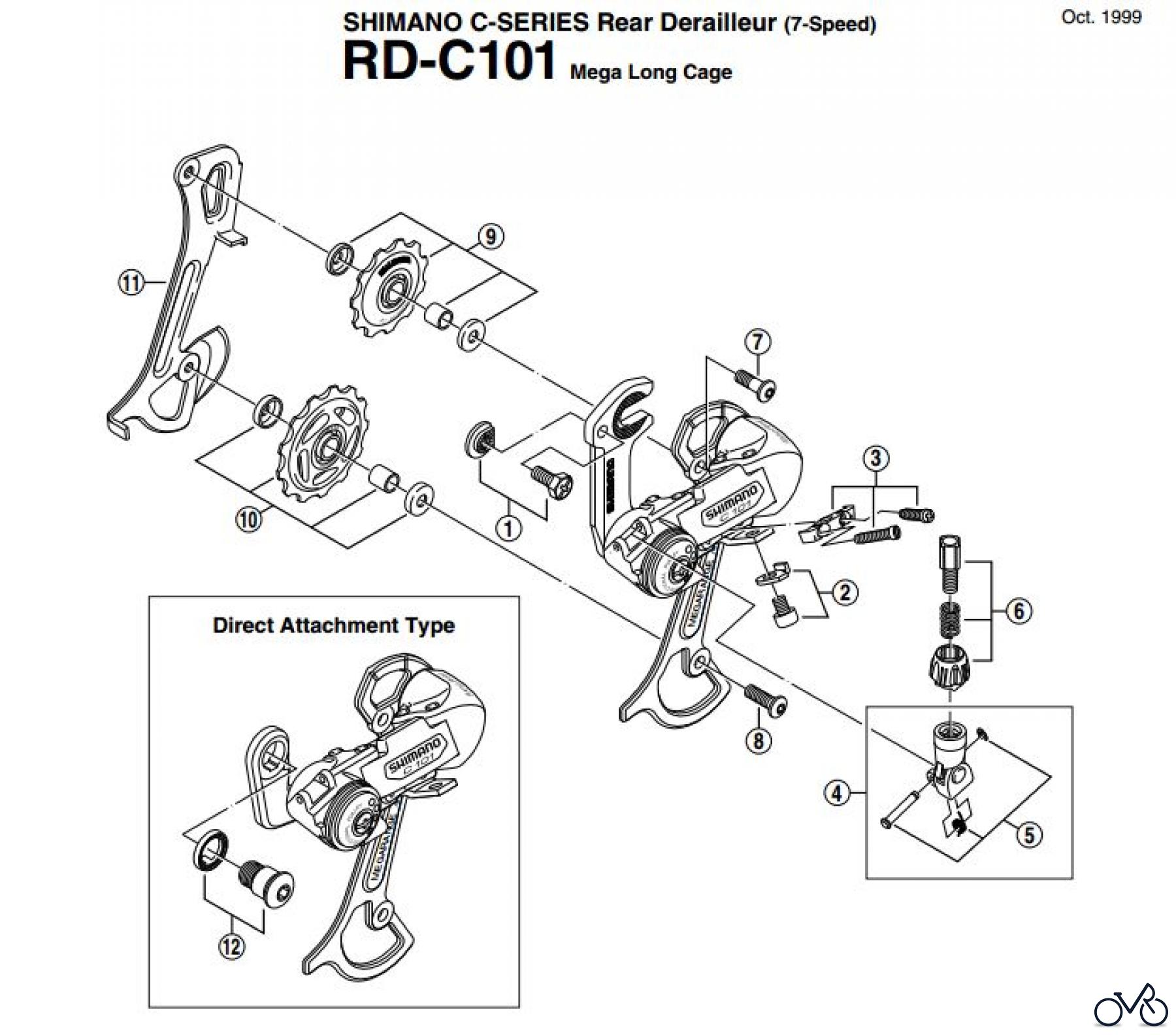 Shimano RD Rear Derailleur - Schaltwerk RD-C101