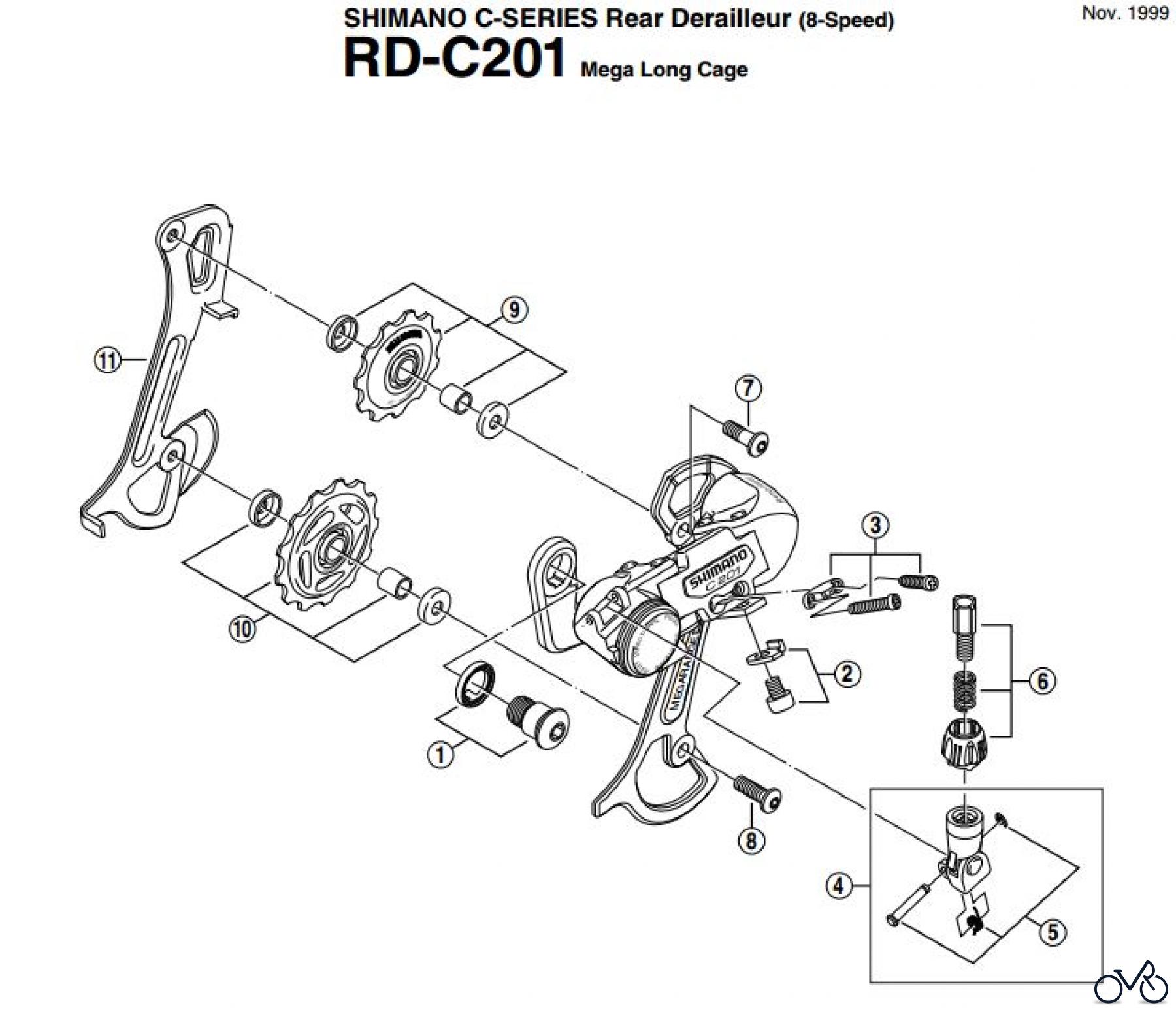  Shimano RD Rear Derailleur - Schaltwerk RD-C201