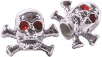 Bereifung CONTEC VENTILKAPPEN PAAR SKULL + BONES CHROM